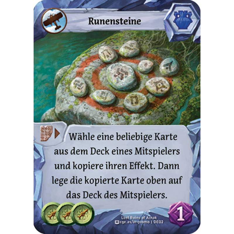 Die verlorenen Ruinen von Arnak Runenstein-Promokarte