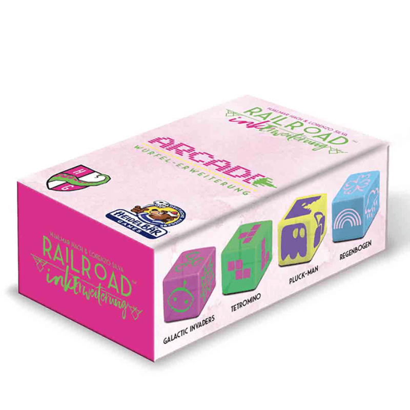 Railroad Ink: Würfelerweiterung „Arcade“ Box Railroad Ink: Würfelerweiterung „Arcade“ Box
