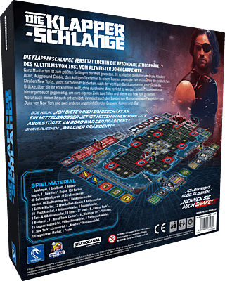 Die Klapperschlange (Escape from New York) Brettspiel Die Klapperschlange (Escape from New York) Brettspiel