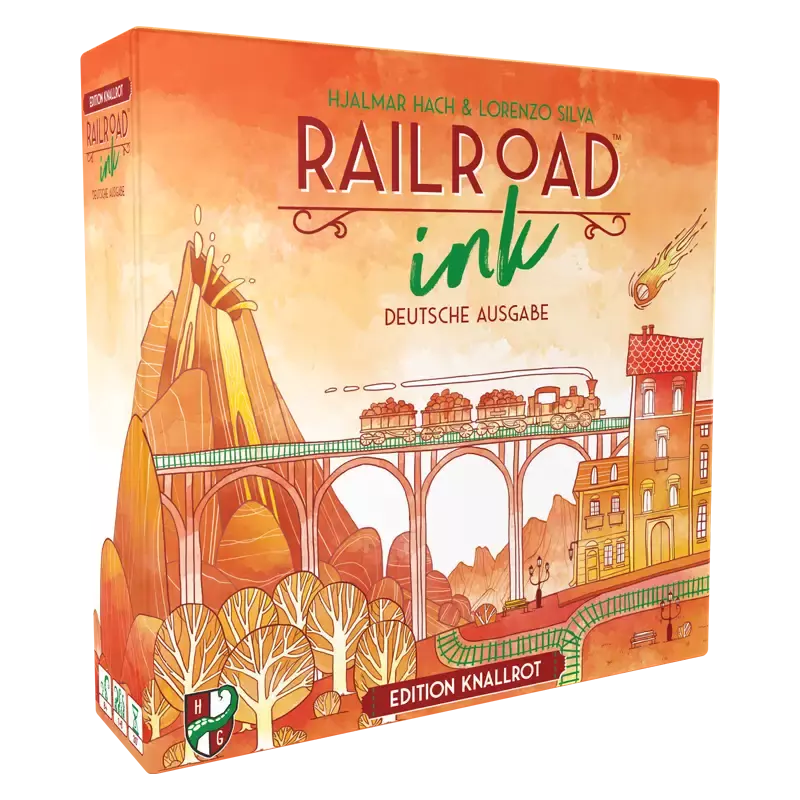 Horrible Guild Heidelberger Spieleverlag, HR024 - Gioco di dadi Railroad Ink Challenge: edizione foglia verde, per 1-4 giocatori, dai 8 anni in su, tedesco, verde
