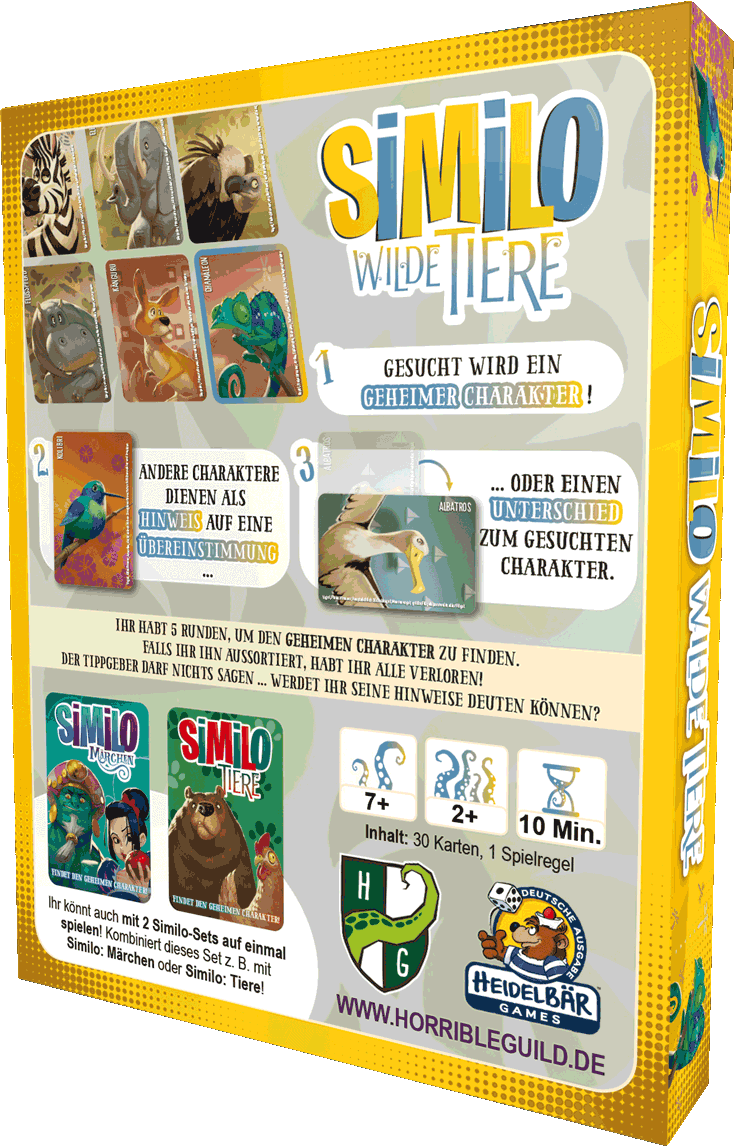Similo: Wilde Tiere DEUTSCH Boxenrückseite Similo: Wilde Tiere DEUTSCH Boxenrückseite