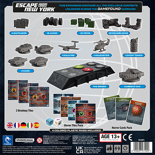 Die Klapperschlange: Stretch Goal Pack Boxrückseite Die Klapperschlange: Stretch Goal Pack Boxrückseite